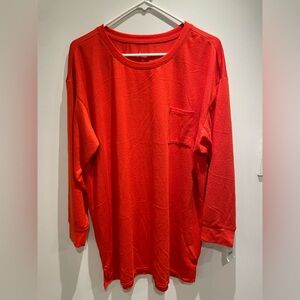 Jenni Red Women's Pajama Top